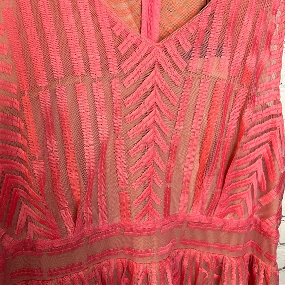 Rebel Wilson x Angels Embroidered Mesh Empire Waist Dress Confetti Size 1X NWT - Picture 6 of 13